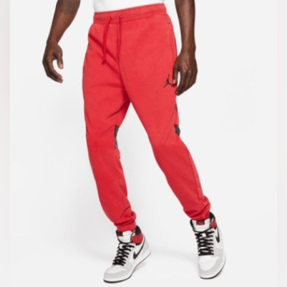 Jordan Gym Red/Black Dri-Fit Air Fleece Pants XS